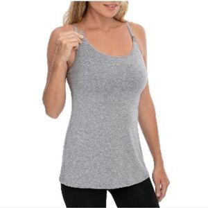 Women's Maternity Cami Tank Top Shirt, Nursing Breastfeeding Size L-XL